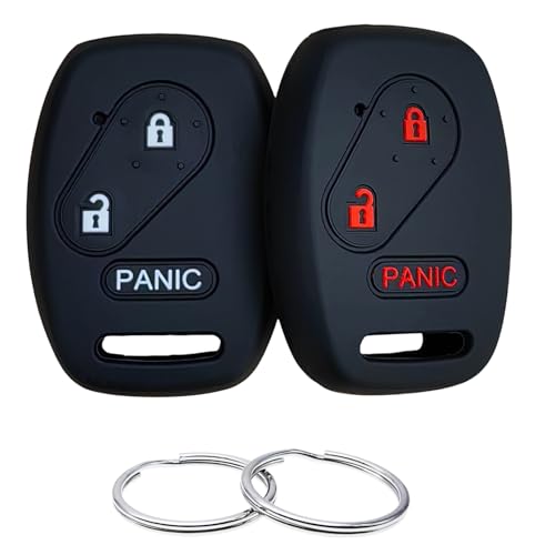 Coque de clé Honda en silicone noir à 3 boutons pour CR-V Accord et Fit