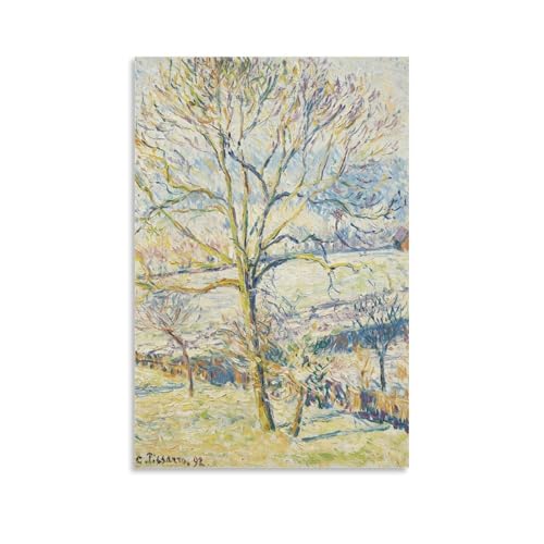 Poster mural Camille Pissarro Le givre à Éragny 40 x 60 cm