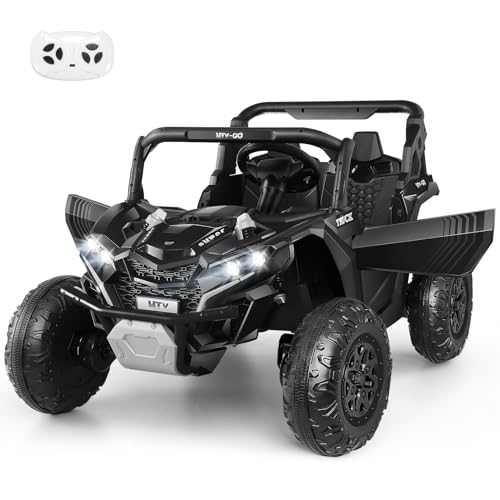 Hikole 24Volt Ride on Toys for Big Kids 2 Seater, 4WD UTV