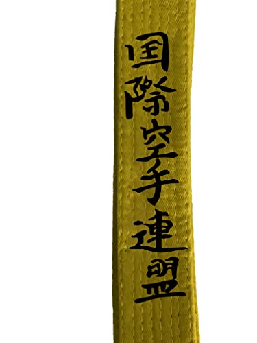 Kyokushin Embroidered Belts Red Blue Yellow Green Brown Sizes 220/280/320/360 CM3