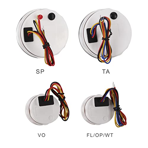 Image of MOTOR METER RACING 85mm 3-3 /8 inch W PRO Series 6 Gauge Set White Dial