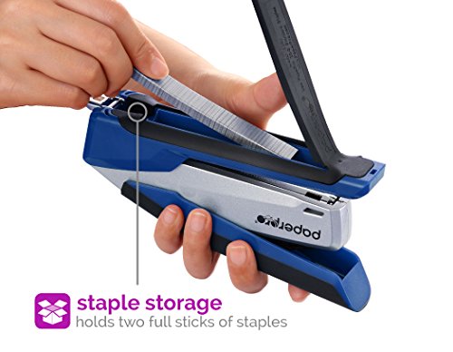 Paperpro - 1116 - Inpower+ 28 Premium Stapler With Built-In Staple Remover, 28 Sheets, Full-Strip, Blue/Silver #TOP2
