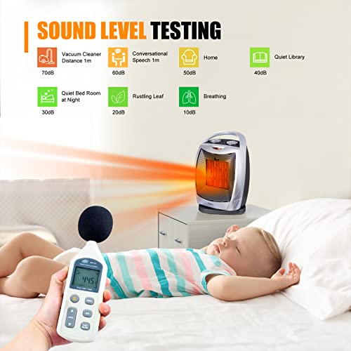 Portable Oscillating Electric Space Heater 1500W/750W Personal Room Heater With Thermostat, Small Desk Ceramic Heater, Tip Over And Overheat Protection Etl Certified For Office Indoor Bedroom (Black) #TOP3