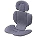 Innokids Infant to Toddler Head and Body Support Pillow, Infant Car Seat Insert Cushion Pad, Headrest with Adjustable Height, Perfect for Baby Car Seats, Strollers, Carriers (Gray)