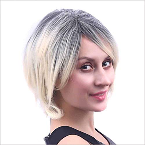 Perruque noire dégradé beige pour changer de style lors de vos soirées
