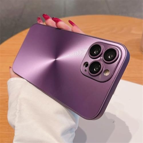 Coque mate de luxe pour iPhone 16 Pro protection premium violette