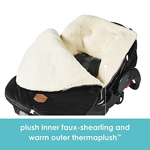Tomy J00828 Jj Cole Bundle Me Winter Baby Car Seat Cover And Bunting Bag - Original - Sherpa Lined Weather Resistant Baby Carrier And Stroller Cover thumb #2