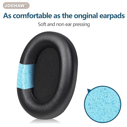 Repuesto Almohadillas para Auriculares Sony WH-1000xm5, Cuero Proteico Suave, Espuma de Memoria Premium - Negro miniatura 3