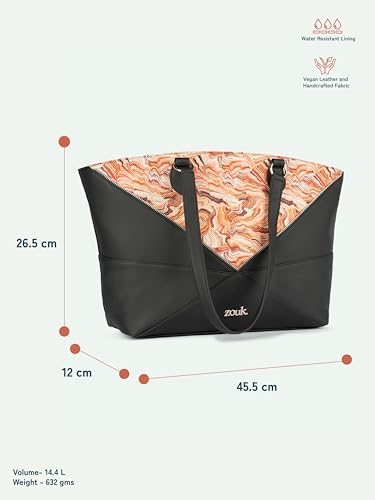 Image of ZOUK Rhea Kapoor Tote Bag - | Elegant Vegan Leather Tote for Women |