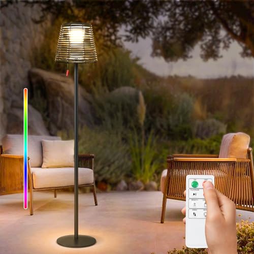Garden Mile Solar-Stehlampe – Metall-Silhouetten-Design, Wetterfest, Für Garten, Terrasse & Balkon