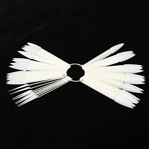 Vara de Exibição de Esmalte para Arte Em Unhas, Ferramenta ABS Resistente Em Formato de Leque, 50 Pe