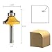 1/4-Inch Shank Roundover Edging Router Bit Set, Woodworking Milling Cutter Tools Corner Rounding Edge-Forming Bit Set 1/8