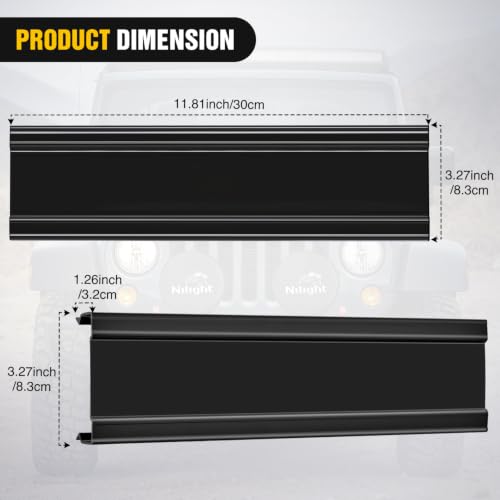 Image of Nilight 13.5 Inch Spot Flood Combo LED Light Bar Black Cover