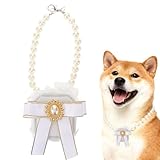 Milisten ペット ウェディングアクセサリー ジュエリー梱包用品 結婚 輪ホルダー 2本リング収納 ドッグリングベアラー リングホルダー 弓の 輪持ち手 猫の結婚式の首輪 宝石入れ ポリエステルリボン