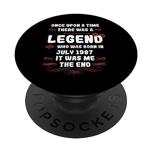 Érase una vez una leyenda. Julio 1987 Cumpleaños PopSockets PopGrip Intercambiable