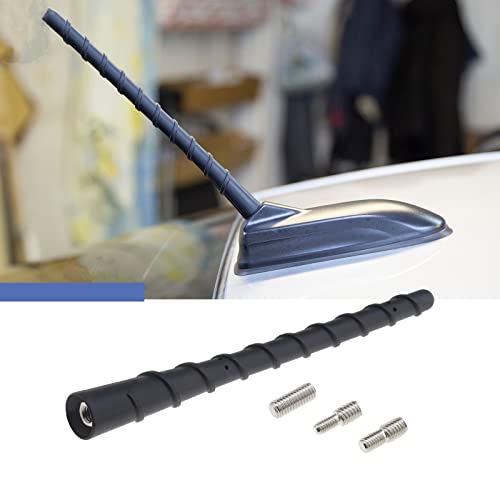 VGOL Car Radio Antenna FM AM Antenna Short Rod Vehicle Antenna Mast Replacement Roof Mount Vehicle Antenna 7 inch with M4 M5 M6 Screws Helical Type Car Aerial - Image 4