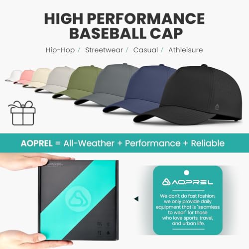 AOPREL Baseball Cap for Men Women Waterproof Quick Dry Performance Hat S-L - image 5