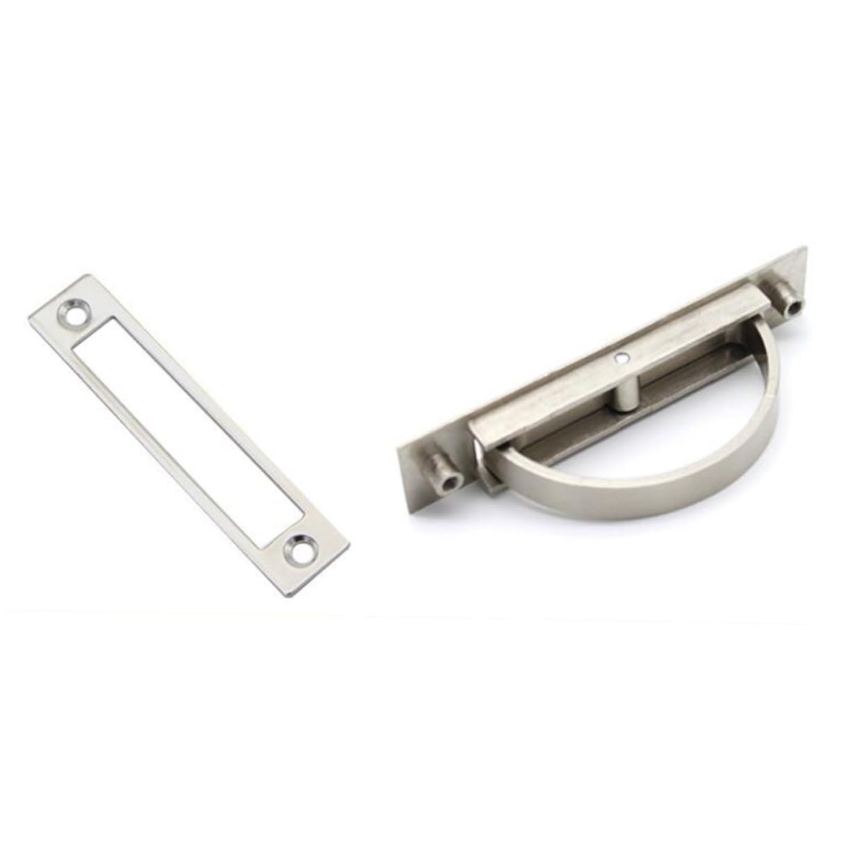 CORHAD Invisible Cabinet Handles Hidden Grip Pulls for Tatami Wardrobe and Drawer Sleek Silver Design for Bar Restaurant and Hotel Use