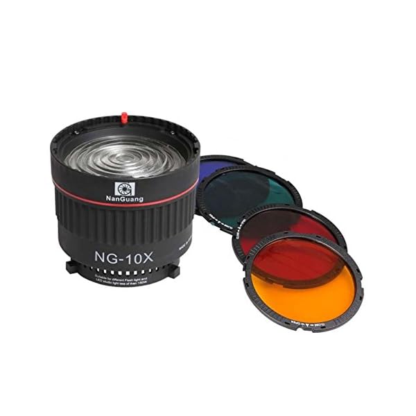 Nanguang Fresnel Linse NG-10x stufenlos 10-40º Spot mit Bowens-Anschluß