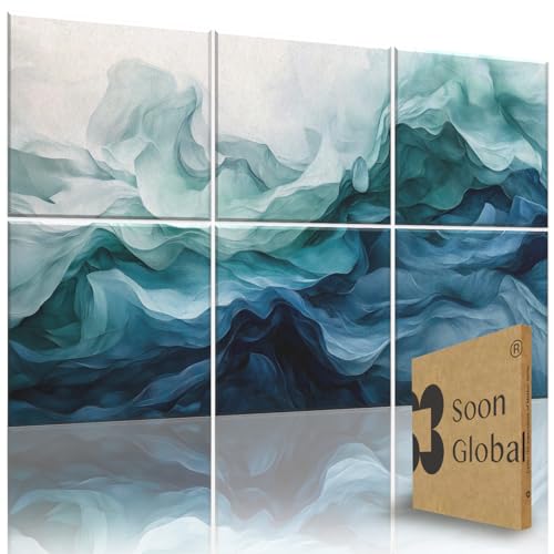 Soon Global Acoustical Wall Panels, 72 X 48 Inches Art Acoustic Panels, Decorative Acoustic Panels...
