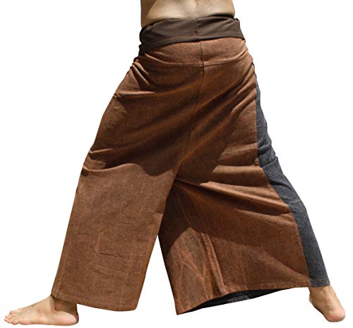 Medievil Stonewashed Cotton Samurai Wrap Waist Pants3