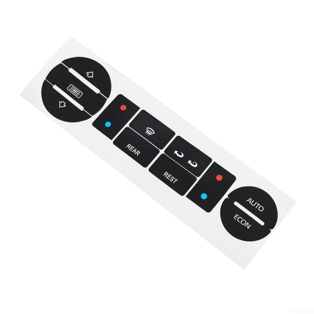 Autocollant pour bouton Clima T5 pour T6 pour réparation avec motif noir et blanc