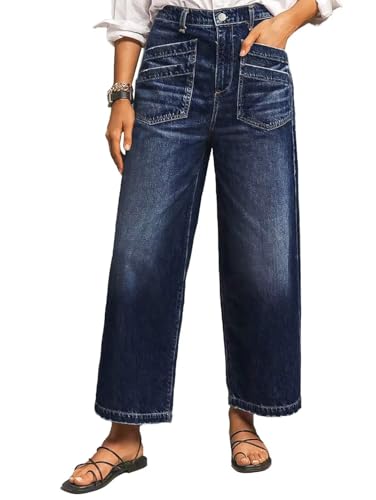 AmeriKEITAMARUYAMA×AMERIVOLUMEFLAREDRESS Flamingals Wide Straight Leg Mid Rise Baggy Flap Pocket Raw Hem