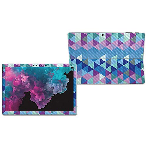 Image of MightySkins Carbon Fiber Skin for Microsoft Surface Pro 6 - Purple Kaleidoscope | Protective, Durable Textured Carbon Fiber Finish | Easy to Apply, Remove, and Change Styles | Made in The USA