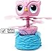 Owleez, Flying Baby Owl Interactive Toy with Lights and Sounds (Pink), for Kids Aged 6 and Up