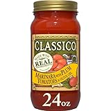 Classico Marinara with Plum Tomatoes & Olive Oil Pasta Sauce (24 oz Jar)
