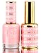 DND DC Pinks GEL POLISH DUO, Gel Lacquer 0.5 oz + Matching Nail Polish Color 0.5 oz, Daisy Nails (with bonus side Glitter) Made in USA