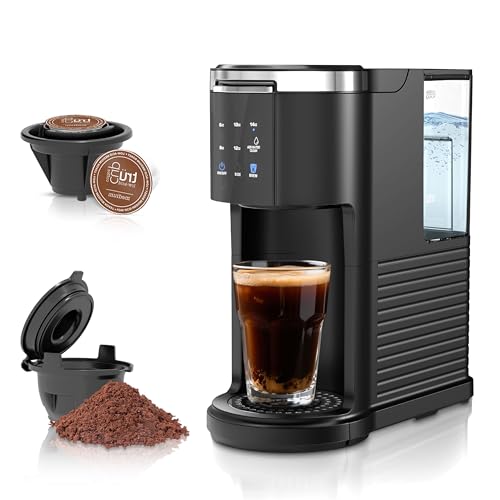 Kndko Single Serve Coffee Maker for Capsule and Ground Coffee