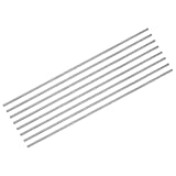 QUARKZMAN 8 Stk Titanium Rundstange 0.06 Durchmesser(1.5mm) 8 Länge GR5 Metall Massiv TC4 Titanium Rundstange Stangenmaterial Für Modellflugzeug Autos Schiff DIY Bastelarbeiten