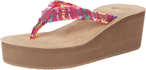 Sanuk Women's Fraidy Cat Wedge Flip Flop