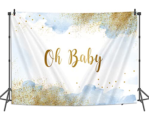 Sfondo per Baby Shower Boy Blue Acquerello