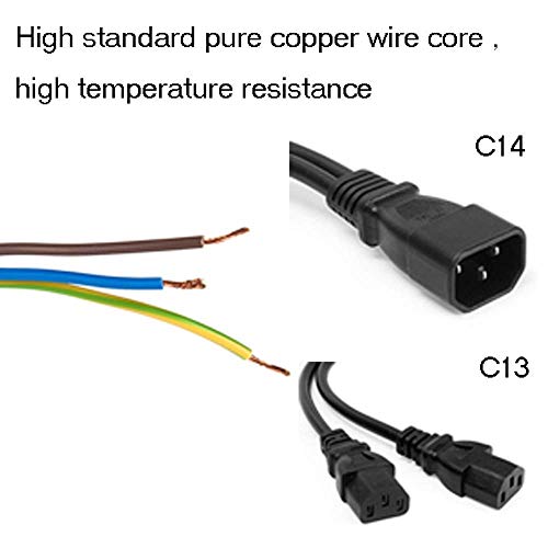 Ups Server Y Splitter C14 To 2 X C13 Power Extension Cable #TOP1