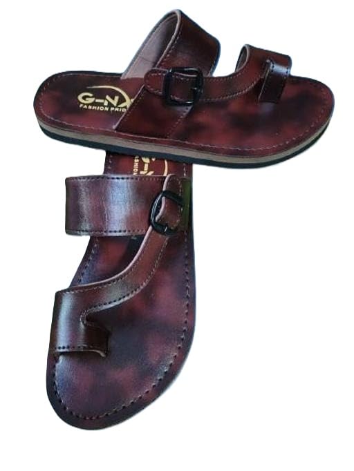 Image of Premium Look Mens Syntethic Slipper Sandal with Comfortable Fit Rubber Sole Construction