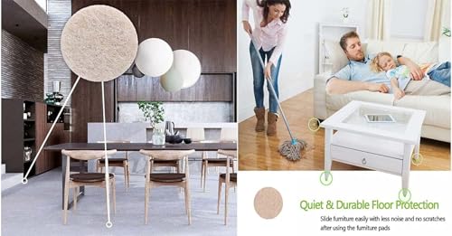 Image of DIY Crafts As Choice x 4 inch inch Heavy Furniture Movers for Wood Floor,Felt Furniture Slider in a Reusable Tube,4 inch inch Felt Furniture Sliders,Furniture Mover,Reusable Furniture Moving Pads (32)