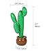 Coopay 2 Pack Inflatable Cactus Beach Backdrop Favor for Hawaiian Luau Party Summer Theme Cactus Decoration