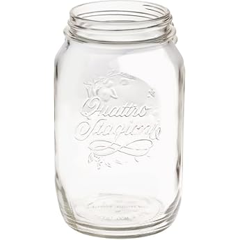Fairment Original Jar including stainless steel lid - fermentation glass - preserving glass versatile uses - 64oz 1893 ml
