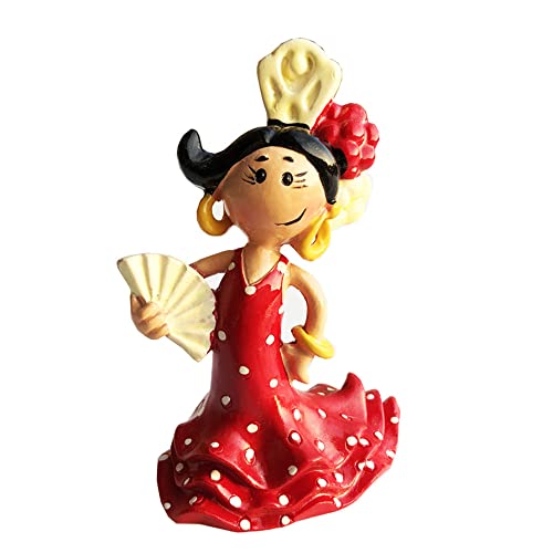 Décoration de table 3D en forme de danseuse de flamenco espagnole - Souvenir - Collection cadeau - Décoration de la maison ou de la cuisine