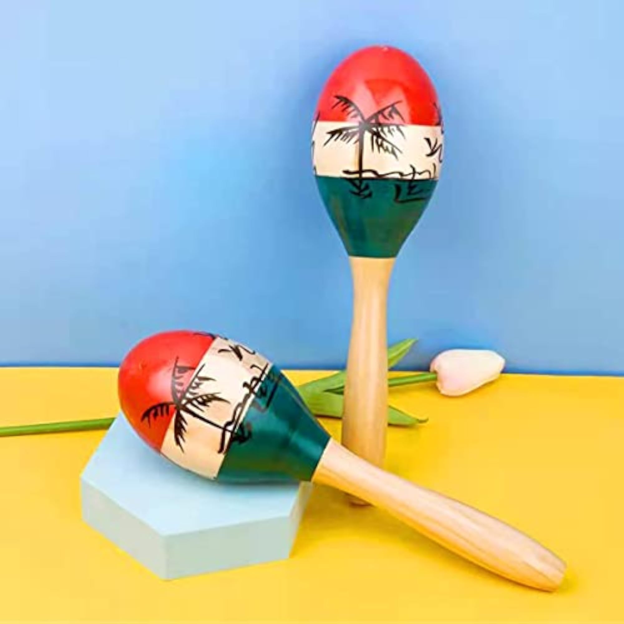 Wood Rumba Shakers Rattle Hand Percussion Instrument