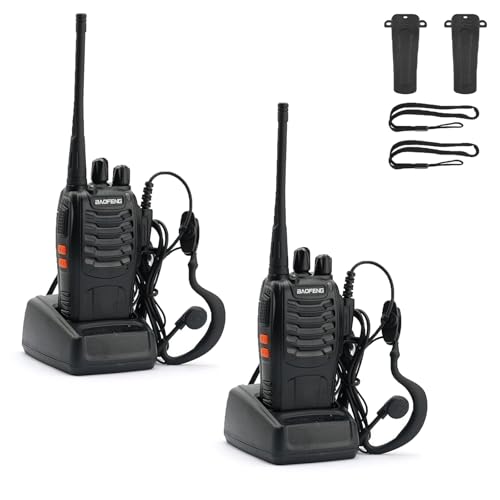 BAOFENG BF-888S Walkie Talkies Long Range for Adults Two Way Radio 2 Pack