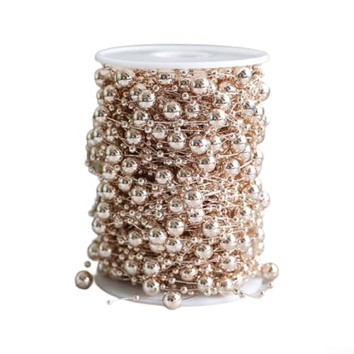 1 Rolle Weihnachtsbaumschmuck Kette, Weihnachtsbaumperlen Girlande...