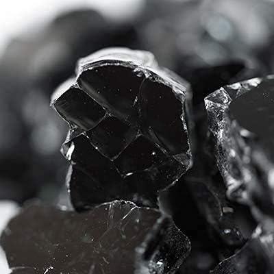 Miniatura 8 de MSI Vidrio negro galaxia, rocas de vidrio templado reflectante de 12 pulgada de alto brillo para propano o gas natural, rocas de vidrio para