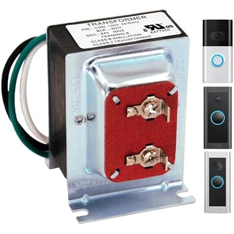 Doorbell Transformer for Ring Video Doorbell, 16v 30va Hardwired Doorbell Chime Transformer Power Supply, Compatible with Ring, Nest Hello, Wyze and Eufy Video Doorbells Cover