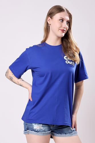 Image of London Hills Women's Cotton Blend Oversized Fit Oversized Tshirt || Oversized Tshirt- Pack of 2