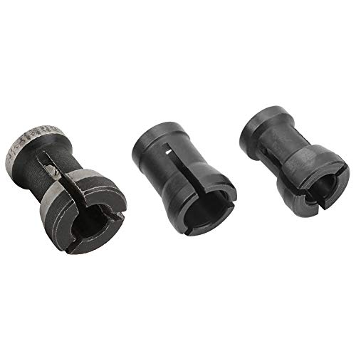 Adaptador de mandril de cabeça de gravura, 3PCS 6 6,35 8mm Adaptador de mandril para carpintaria, fr