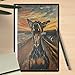 Soulpons Decorative Tin Sign Vintage Wall Art Doberman Pinscher Scream Gift for Doberman Aficionados' Abodes Modern Art Galleries Corrosion Resistant Aluminum 12×16 Inches with Metal Frame