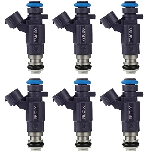 Ineedup Fuel Injector Set Fit For 2003-2004 For Infiniti For Fx35/ For G35, 2003-2004 For Nissan For 350Z, 2003-2004 For Nissan For Pathfinder Automotive Fuel Injector Parts Fj834, 6Pcs 4 Holes #TOP7